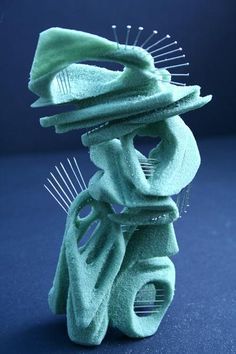 Sculpture High School, Floral Foam Sculpture, Subtractive Sculpture, Foam Sculpture, 3d Art Sculpture, Foam Carving, 3d Art Projects, High School Art Projects, Sculpture Lessons