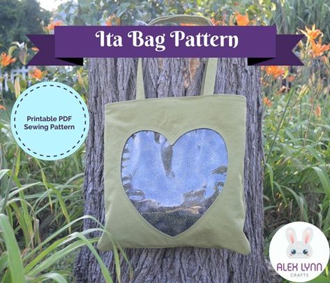 Tote Ita Bag PDF Sewing Pattern - alexlynncrafts's Ko-fi Shop Itabag Ideas, Ita Bags, Ita Bag, Bag Sewing, Business Opportunity, Tote Pattern, Tote Bag Pattern, Pattern Download, Pdf Sewing Patterns