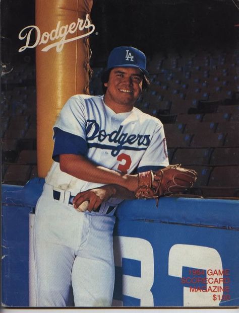 1984 Dodgers - Fernando Valenzuela Let's Go Dodgers, Dodgers Nation, La Dodgers Baseball, Dodgers Fan, Magazine Article, Baseball Photos, Dodger Stadium, Dodgers Baseball, Mlb Teams