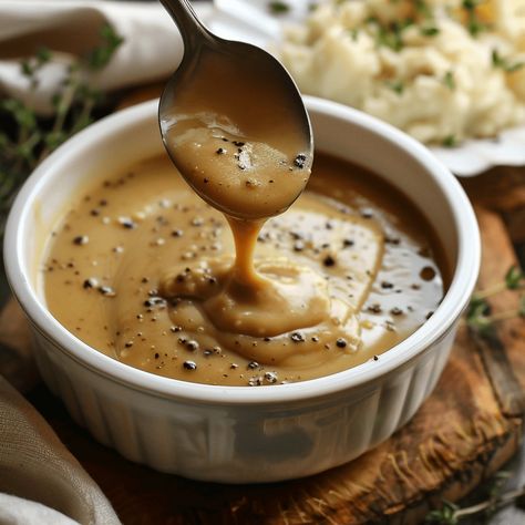 Transform your meals with a gravy recipe that promises simplicity, versatility, and unforgettable flavor, becoming a staple in your culinary repertoire. Turkey Pan, Homemade Turkey Gravy, Pork Gravy, Turkey Gravy Recipe, Good Gravy, How To Make Gravy, Gravy Sauce, Brown Gravy, Turkey Gravy