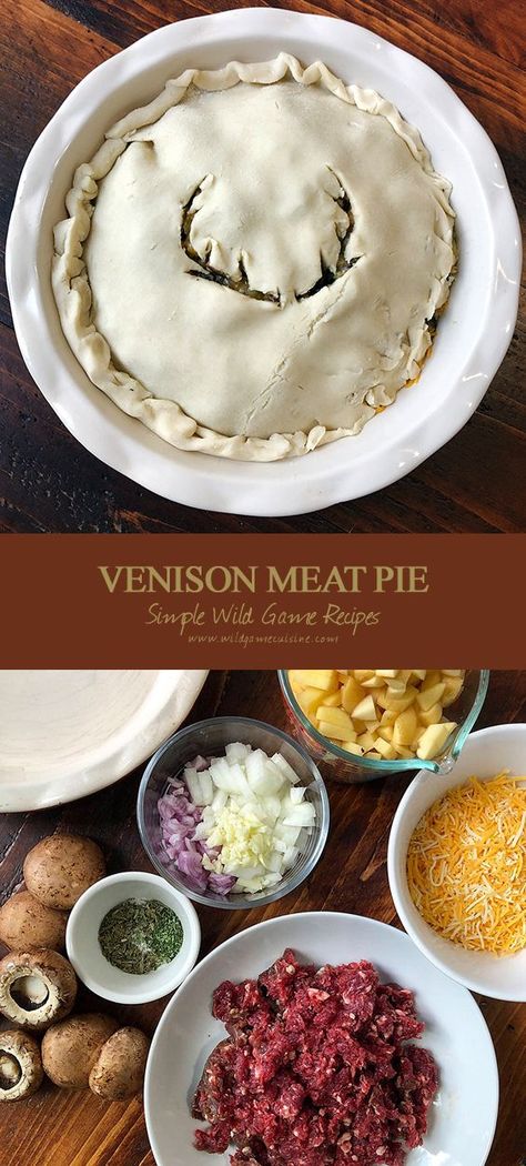 Venison Meat Pie, Elk Recipes, Venison Stew, Venison Meat, Deer Recipes, Deer Meat Recipes, Deer Meat, Wild Game Recipes, Venison Recipes