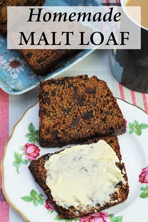 Malt Loaf Recipe, Homemade Malt, Genoa Cake, Malt Loaf, Starbucks Lemon, Dessert Breads, Overnight Recipes, Cranberry Orange Scones, Fruit Scones