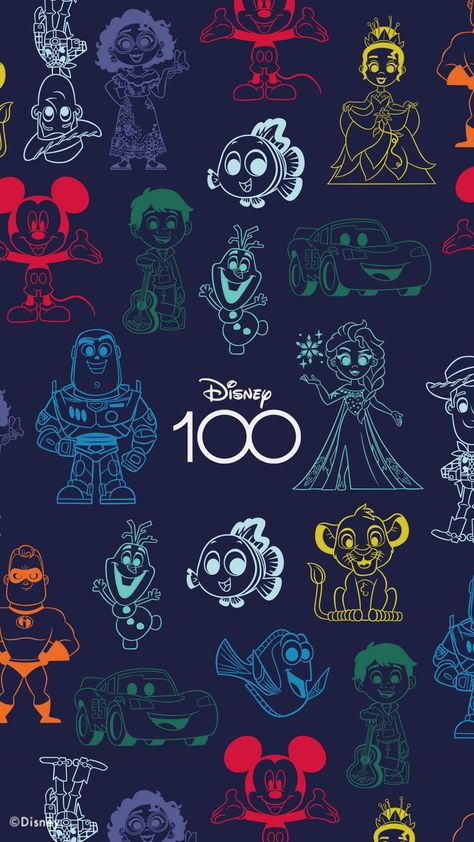 Disney 100 Wallpaper, Disneyland Images, Disney Backgrounds, Disney Phone Backgrounds, Disney 100th Anniversary, Disney 100 Years, Mickey Mouse Wallpaper Iphone, Celebrating 100 Years, Digimon Wallpaper