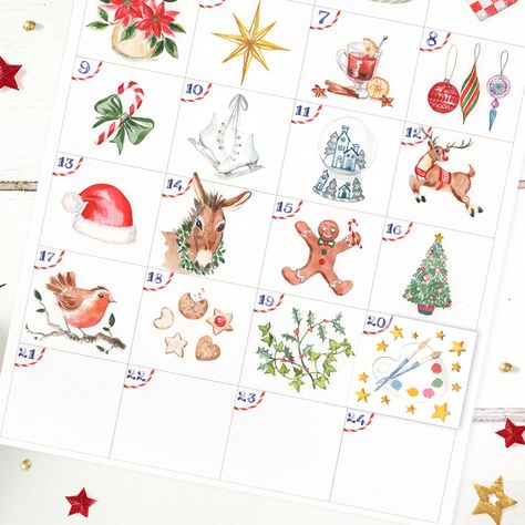 Fill in another day on your watercolour advent calendar with my brand new watercolor tutorial. Get festive with this alternative christmas advent calendar! #learntopaint #adventcalendar #watercolour #painting Painted Advent Calendars, Paint Your Own Advent Calendar, Watercolor Advent Calendar, Painted Advent Calendar, Watercolour Advent Calendar, Watercolour Calendar, Watercolor Calendar, Calendar Day, Alternative Christmas