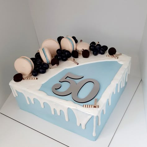 Birthday Cakes For Men Rectangle, Square Birthday Cake For Men, Square Cake Designs For Men, Sheet Cake Designs For Men, Square Birthday Cake Ideas, Rectangle Cake Designs, Square Cake Designs, Square Birthday Cake, Square Cake Design