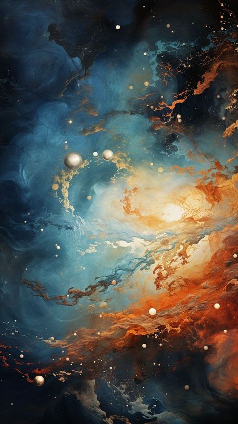 Nebula Painting, Swirling Clouds, Space Painting, Galaxy Painting, Art Space, Color Inspo, The Cosmos, Painting Art Projects, In Space