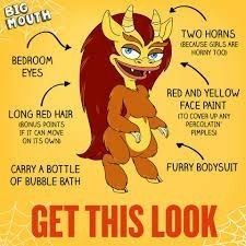 Hormone Monstress, Monster Quotes, Red Hair Extensions, Cartoon N, Monster Costumes, Bedroom Eyes, Bojack Horseman, Silly Cats Pictures