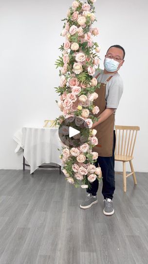 656K views · 8.6K reactions | Pink Rose Green Leaf Table Runner Wedding Floral Decoration TR132
Web: www.dkbflower.com
WhatsApp: 188 3715 0517
#weddingdecoration #weddingplanner... | By Artificial flowers（Fengqiu zhaogang silk flower factory）Facebook Flower Pool, Leaf Table Runner, Table Runner Wedding, Flower Factory, Floral Wedding Decorations, Rose Green, Table Runners Wedding, Pool Noodles, Floral Decoration