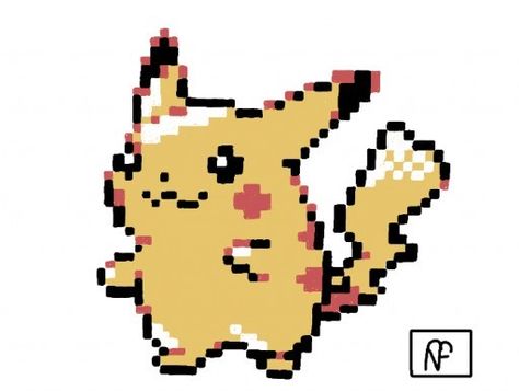 Pikachu Sprite, Yellow Pikachu, Pixel Tattoo, Pokemon Bead, Pokemon Tattoo, Pokemon Pikachu, Iphone App Design, Best Image, Fan Comic