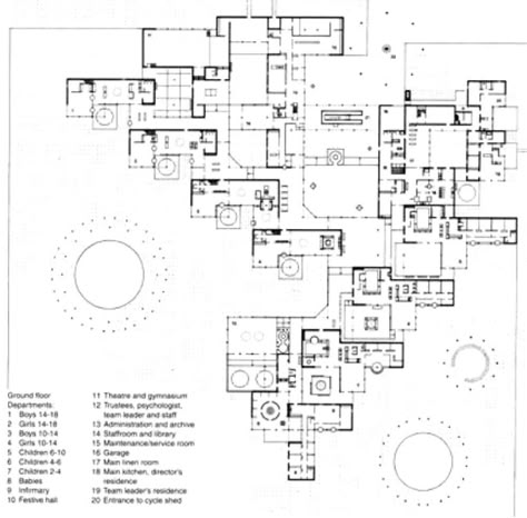 AD Classics: Amsterdam Orphanage / Aldo van Eyck Amsterdam Orphanage / Aldo van Eyck (9) – ArchDaily Aldo Van Eyck, Van Eyck, Building Drawing, Modern Architects, Van Home, Plan Drawing, Architectural Drawing, Model Drawing, Architectural Inspiration