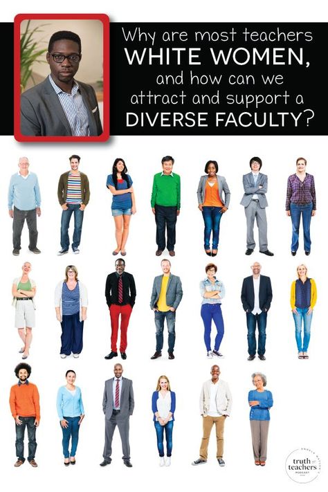 Not only do children of color benefit from having a teacher of color, but white children who are going to be global citizens deserve--and are missing out on--the opportunity to have a teacher of color teach them. If you're curious why this matters and what individual teachers can do to shift the norms in their schools, check out this interview I did with Dr. Travis Bristol. Teacher Encouragement Quotes, Cult Of Pedagogy, Teacher Quotes Inspirational, Black Teachers, Teacher Recruitment, Classroom Procedures, Coaching Teachers, Elementary Lesson Plans, Male Teacher