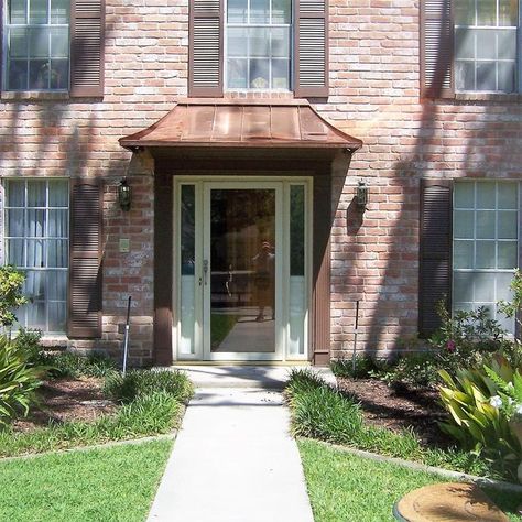 Design Your Awning on Instagram: "The Copper Juliet Style Awning. #Awnings#copperawning #metalawning #frontdoor#designyourawning #windowawnings #awninghoftheday #awnings #julietawning #picoftheday" Copper Awning, Front Door Awning, Georgia Style, Door Awning, Metal Awning, Door Awnings, Window Awnings, Curb Appeal, Awning