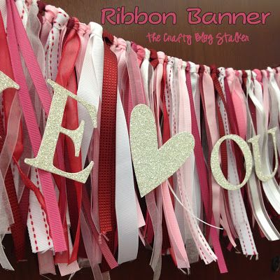 Make a fun and simple ribbon banner for your next party. Customizable for any event, color, and theme. An easy DIY craft tutorial idea. Diy Ribbon Banner, Ribbon Banner, Diy Banner, Diy Craft Tutorials, Work Diy, Banners Buntings, Hey Man, Craft Tutorial, Diy Ribbon