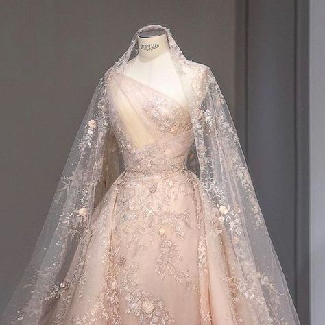 Blush Colored Wedding Dresses, Paolo Sebastian Wedding Dress, Gown With Overskirt, Renewing Vows, Rhinestone Wedding Dress, Fishtail Gown, Blush Wedding Gown, Blush Pink Wedding Dress, Paolo Sebastian