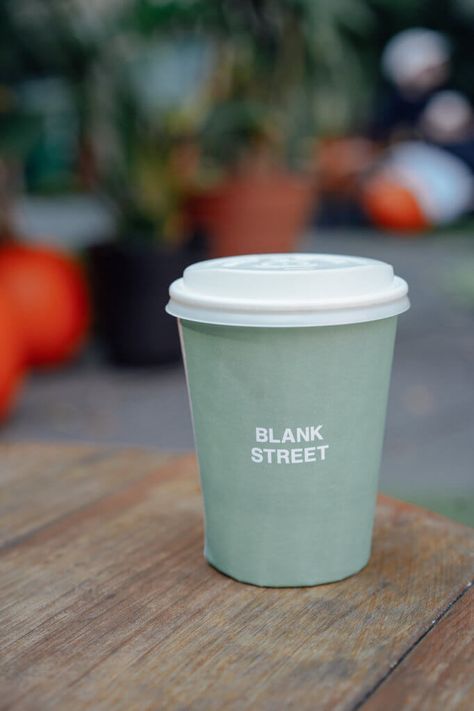 Blank Street opens first brick-and-mortar location in Brooklyn | amNewYork. Photo courtesy of Blank Street. Blank Street Coffee, Blank Street, Cafe Inspiration, Subway Sign, Street Coffee, Leon Dore, Street Brands, Uses For Coffee Grounds, Coffee Carts