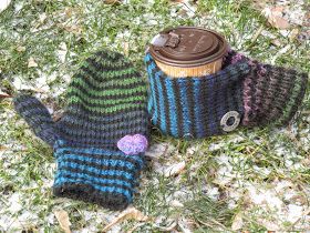 Gift Exchange Game, Beer Can Holder, Can Holder, The Mitten, Mittens Pattern, Can Holders, Knitting Machine, Gift Exchange, Beer Can