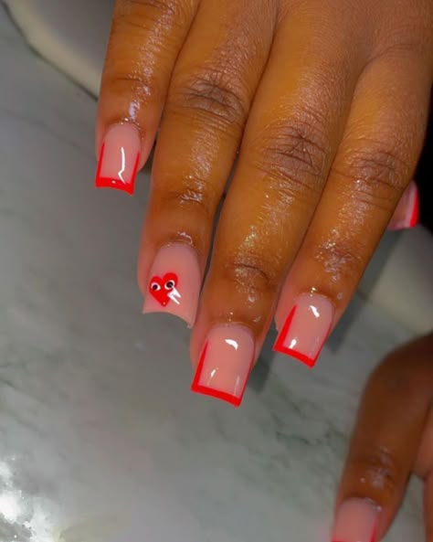 Brown Acrylic Nails, Brown Acrylic, Red Acrylic Nails, Diy Acrylic Nails, Colored Acrylic, Colored Acrylic Nails, Girly Acrylic Nails, Work Nails, French Tip Acrylic Nails