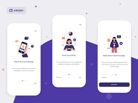 eWallet - Onboarding Screen by Mehedi Hasan Mamun on Dribbble Onboarding Screens Ui Design, On Boarding Ui, Onboarding Screen, Onboarding Ui, Login Design, Login Screen, Makeup App, App Login, Brand Guidelines Template