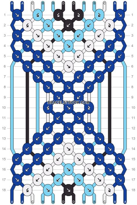 Normal pattern #93827 | BraceletBook Half And Half Friendship Bracelet, Evil Eye Bracelet Pattern, Evil Eye Friendship Bracelet Pattern, Friendship Bracelets Inspiration, Friend Ship Bracelets Patterns, Braclete Pattern, Evil Eye Friendship Bracelet, Cool Friendship Bracelets, Diy Bracelets With String