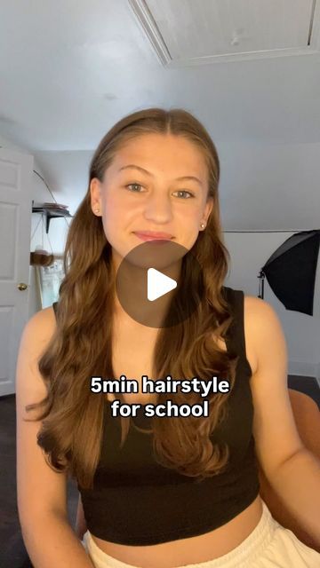 Easy And Cute Hairstyles For School, Easy Hairstyles To Do On Yourself Simple, Holiday Hairstyles For Long Hair, Cute Sleek Hairstyles, Easy Cute Hairstyles For School, Pretty Hairstyles For School, Cute Hairstyles Easy, Preppy Hair, Y2k Camera