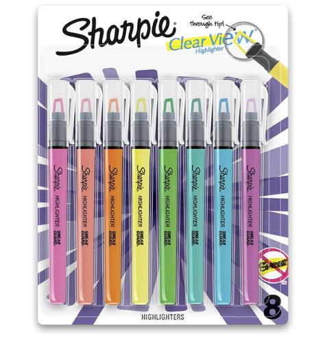 How cool are these!! Add to cart!! Assorted Fluorescent, 8 Count Erasable Highlighters, School Shopping List, Preppy School Supplies, Pastel Highlighter, Stationery Obsession, College Supplies, Stick Highlighter, Cool School Supplies, Highlighters Markers