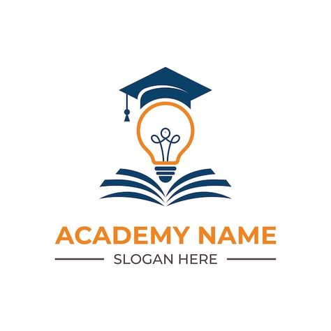 Education and graduation academy logo | Premium Vector #Freepik #vector #degree #university-degree #graduate-student #degree-cap Student Association Logo Design, Education Logo Ideas, School Logo Design Ideas, Association Logo Design, Academy Logo Design, Educational Logo, Degree Cap, School Logo Design, Graduation Logo