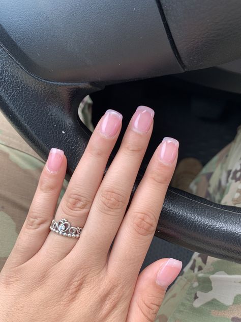 Army Nails Regulation, Army Regulation Nails, Military Nails, Natural Nail Color, Army Nails, Natural Acrylic, Natural Acrylic Nails, Clear Acrylic Nails, Fancy Nails Designs