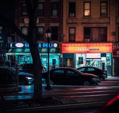 Building At Night, Old School Aesthetic, Bushwick Brooklyn, Rooftop Patio, Vintage Vw, Street Design, New York Street, Local Guide, Night Aesthetic