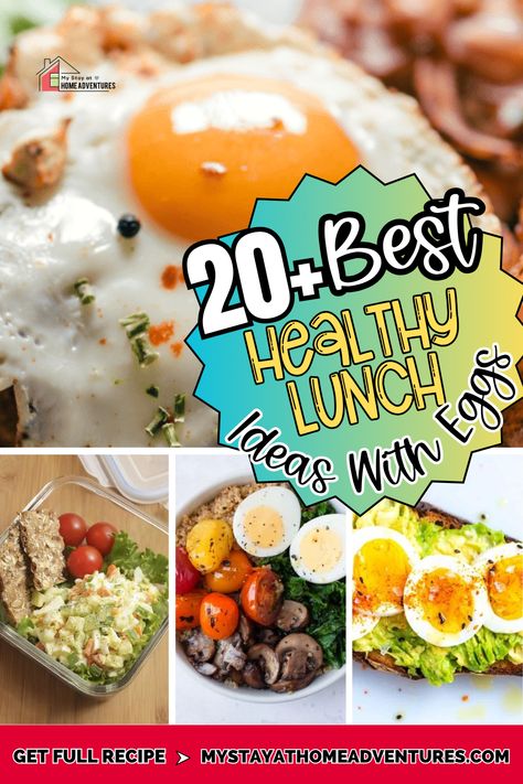 If you're looking for healthy lunch ideas with eggs, this post is a great place to start. Not only are they packed with protein, but they're also versatile and easy to prepare. Whether you like them scrambled, boiled, or fried, there are plenty of ways to incorporate eggs into your midday meal. Boiled Egg Meal Ideas, Boiled Eggs Lunch Ideas, Boiled Egg Lunch Ideas, Hard Boiled Egg Lunch Ideas, Boiled Eggs Healthy Lunch, Bacon And Egg Sandwich, Eggs And Sweet Potato, Stir Fry With Egg, Mushroom Frittata