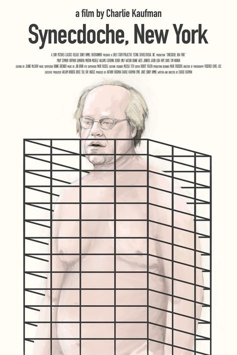 Synecdoche New York (2008) [1200 x 1800] Synecdoche New York, Charlie Kaufman, New York Movie, Arthouse Cinema, New Cinema, Best Movie Posters, New York Poster, Film Poster Design, Cinema Posters