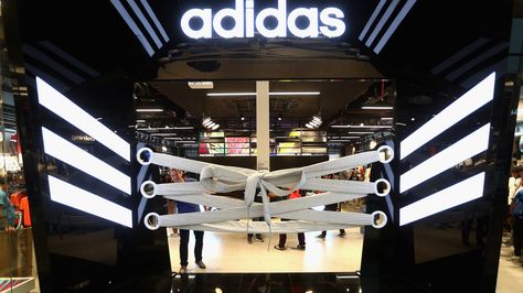 Are you saying 'Adidas' wrong? A-Z guide to brands you're mispronouncing Stand Nike, Fifa Cup, Departmental Store, Skechers Store, Shoe Store Design, Stand Feria, Adidas Store, Retail Merchandising, Exhibition Stand Design