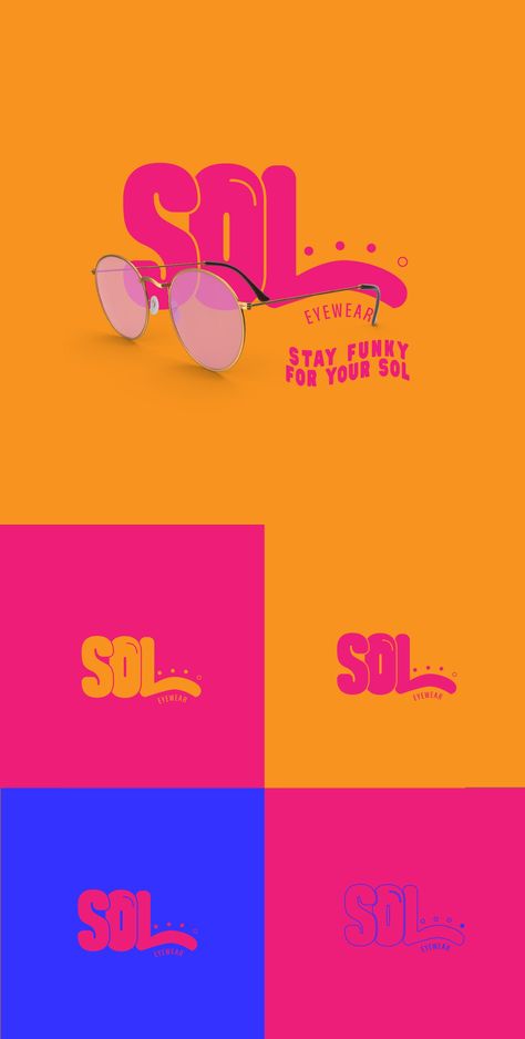 sol -eyewear en Behance Sunglasses Brand Logo, Sunglasses Logo Design, Eyewear Logo, Type Inspiration, Sunglasses Logo, Glasses Brands, Eye Wear, Eyewear Brand, Sunglasses Branding