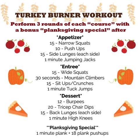 Turkey Burner Workout, Post Thanksgiving Workout, Thanksgiving Themed Workouts, Thanksgiving Workout Ideas, Thanksgiving Workouts, Thanksgiving Workout, Thanksgiving Fitness, Motivational Mondays, Turkey Prep