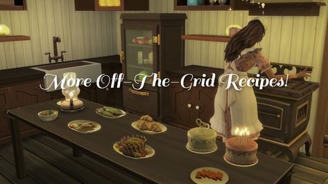 Sims 4 Historical Overrides, Ac Ideas, Sims 4 Decades Challenge, Sims Medieval, Cooking For A Group, Vegetarian Chicken, Sims Houses, Steamed Fish, Sims 4 Cc Folder