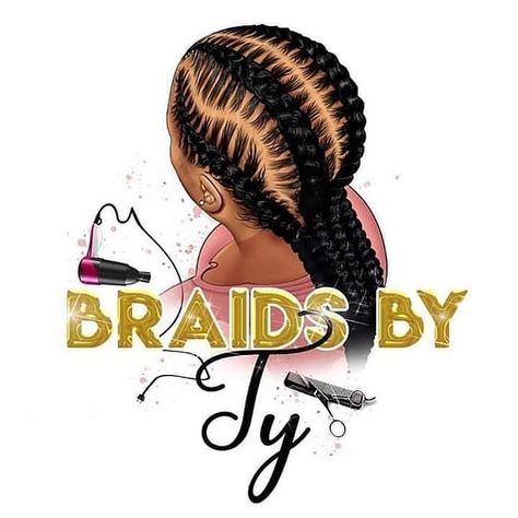 Braids Logo Design, Salon Hairstyles, Hair Logo Design, Barber School, Art Logos, Illustrator Logo, Hair Logo, Nails Nailpolish, Old Logo