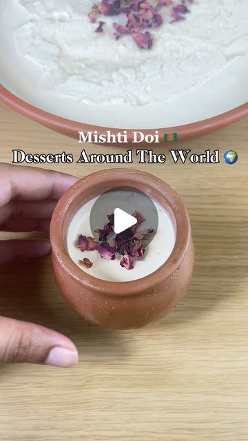 Couffee on Instagram: "Mishti Doi from my home country Bangladesh 🇧🇩| Desserts Around The world ep 23 
Ingredients:
1.5 litres of Milk,
180g granulated sugar,
190g greek yogurt

#mishtidoi #mishtidoirecipe #dessertsaroundtheworld #easyrecipes #bangladesh #bengalirecipe #yogurt" Desserts Around The World, Granulated Sugar, Greek Yogurt, Yogurt, Around The Worlds, Easy Meals