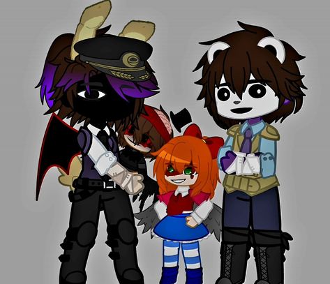 Happy family. My AU .Afton family Afton Family Halloween, Afton Family, Family Halloween, Happy Family, Halloween