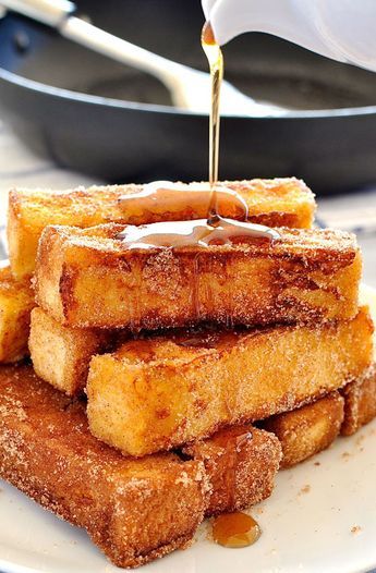 Cinnamon French Toast Sticks, Homemade French Toast, Breakfast Birthday, Best French Toast, French Toast Sticks, Make French Toast, Cinnamon French Toast, Recipetin Eats, Birthday Breakfast