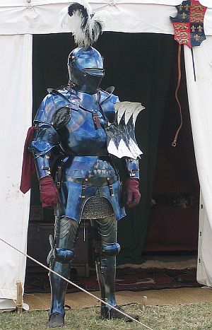 Battle of Bosworth field recreation event Battle Of Bosworth Field, Things To Do In England, 15th Century Armor, Blue Knight, Century Armor, Costume Armour, Armor Clothing, Historical Armor, Knight In Shining Armor