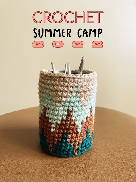 Summertime Crochet Projects, Crochet Camping Ideas, Crochet Camping, Pencil Crochet, Ivy Crochet, Loom Crochet, Fast Crochet, Pretty Crochet, Camping Pillows