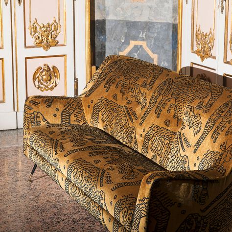 Dedar Fabric, Tiger Mountain, Luxury Furniture Living Room, Printed Sofa, Living Room Design Ideas, Fabric Ideas, Henri Rousseau, Room Design Ideas, Design Research