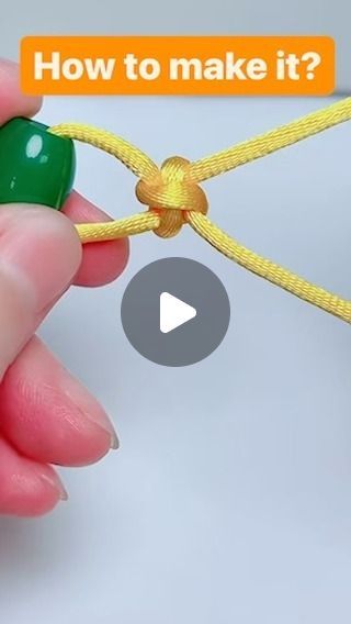 Knots For Pendants, Pendant Knot, Making Videos, Jewelry Knots, Handmade Fashion, Knot, Jewelry Making, Pendant, On Instagram