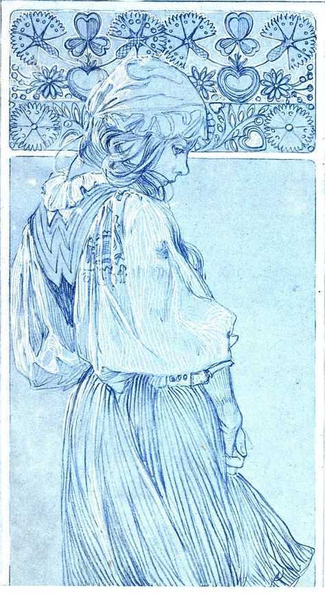 Illustration Art Nouveau, Alphonse Mucha Art, Mucha Art, Art Nouveau Illustration, Art Mignon, Arte Inspo, Art Et Illustration, Alphonse Mucha, Arte Fantasy