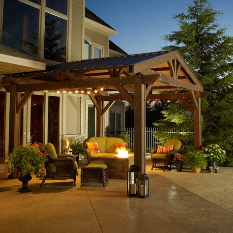 Wood Pergola Kits, Vinyl Pergola, Cheap Pergola, Pergola Swing, Building A Pergola, Pergola Lighting, Pergola Attached To House, Wood Pergola, Pergola Design