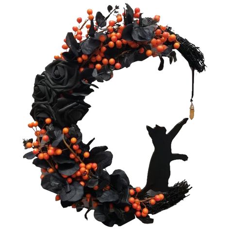 Crescent moon wreath diy