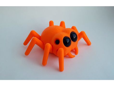 This is the cutest spider I have ever seen. The toy is wonderful. My son wanted such a spider with a keychain for his school backpack and I made a remix of the original. If you choose a different color, then the girl will like this keychain :) Spider Keychain, Keychain For Backpack, Spider Toy, 3d Printing Art, The Spider, 3d Cartoon, School Backpack, 3d Projects, School Backpacks