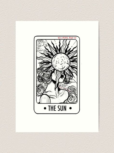 Sun And Moon Tarot, Survivor Tattoo, The Sun Tarot Card, Tarot Card Tattoo, Tarot Tattoo, The Sun Tarot, Demon Tattoo, Mushroom Tattoos, Sun Tattoos