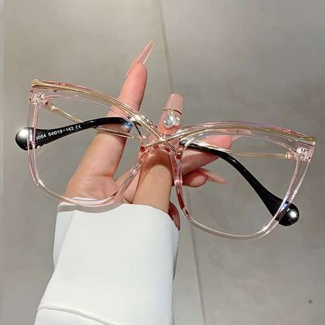 Cute Glasses Frames, Fancy Glasses, Fake Glasses, Beautiful Glasses, Glasses Trends, Womens Glasses Frames, Men's Optical, Round Glasses Frames, نظارات شمسية