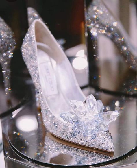 Jimmy Choo Cinderella, Kasut Pengantin, Cinderella Wedding Shoes, Illusion Lace Wedding Dress, Cinderella Heels, Jimmy Choo Wedding Shoes, Cinderella Wedding, Wedding Shoes Bride, Cinderella Shoes