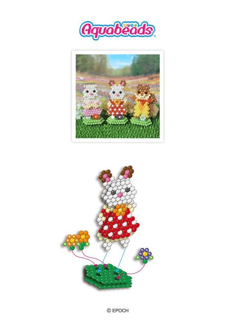 Aqua Beads, Water Beads, Sylvanian Families, Hama Beads, Perler Beads, Enamel Pins, Arts And Crafts, Beads, Pattern